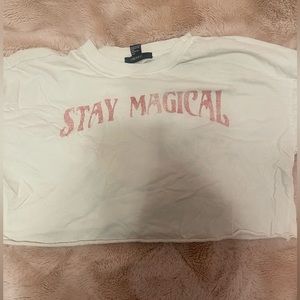 Forever 21, Stay magical Cropped Tee